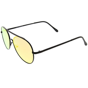 Center Focus Mirror Lens Aviator Sunglasses