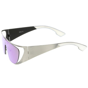 Space Cadet Metal Cutout Shield Sunglasses
