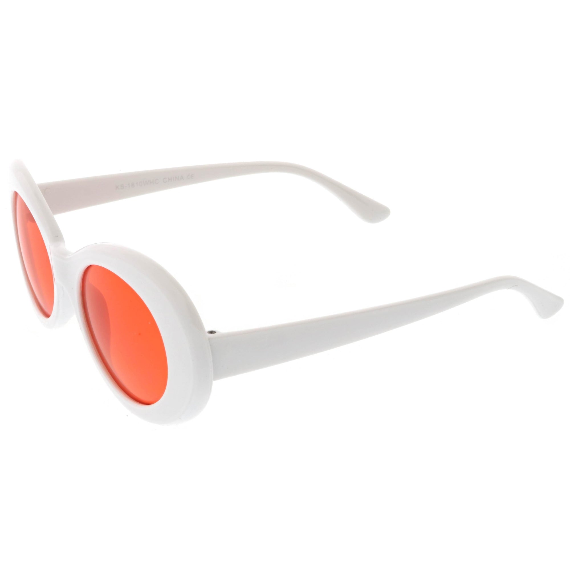 red clout goggles Retro 1990's Fashion Clout Goggle Oval Colored Lens Sunglasses