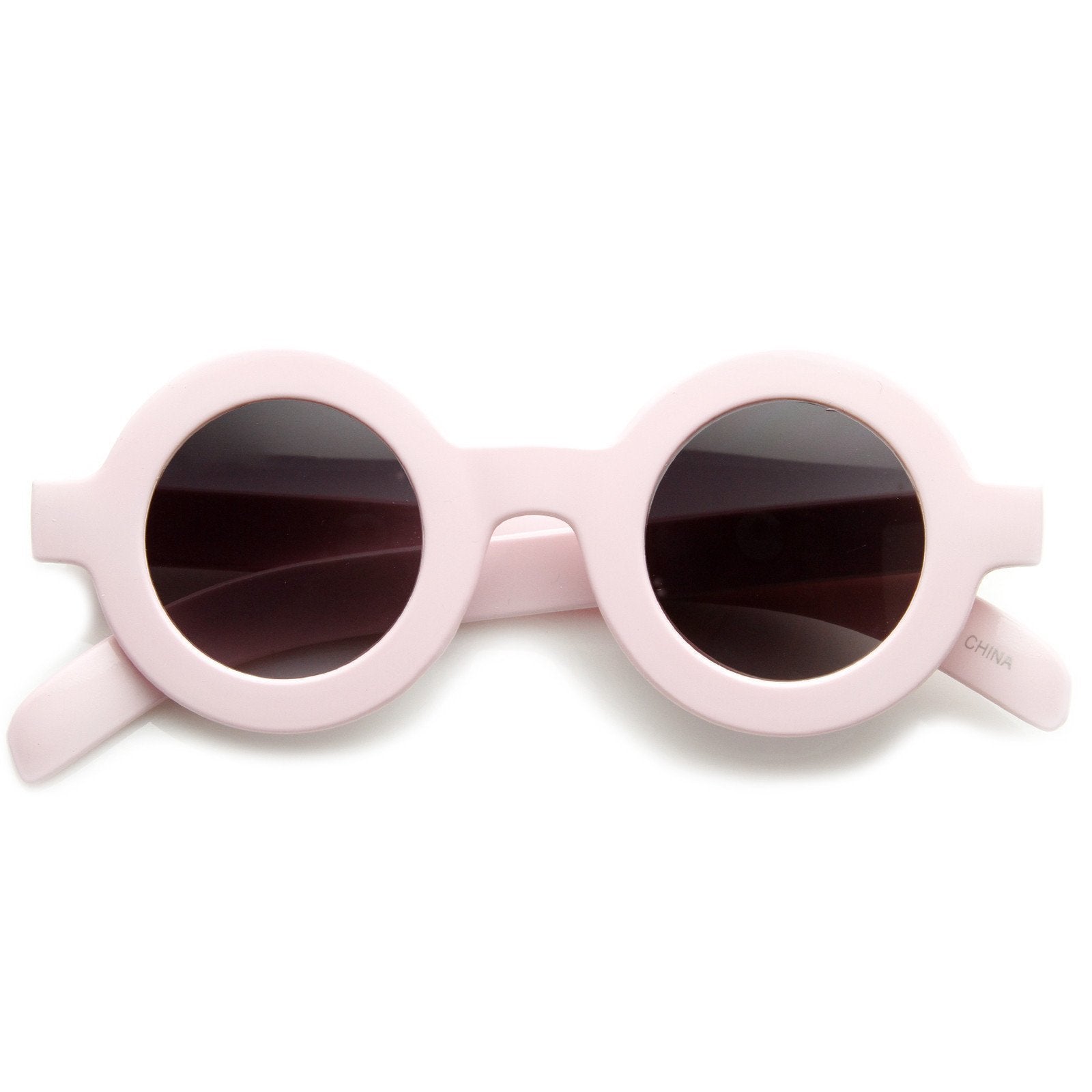 Round sunglasses thick frame shop